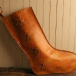 leather honey stocking by moxie and oliver