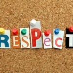 Respect pinned on noticeboard