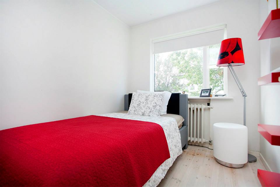 Mjög skandinavískt herbergi - kemur virkilega vel út