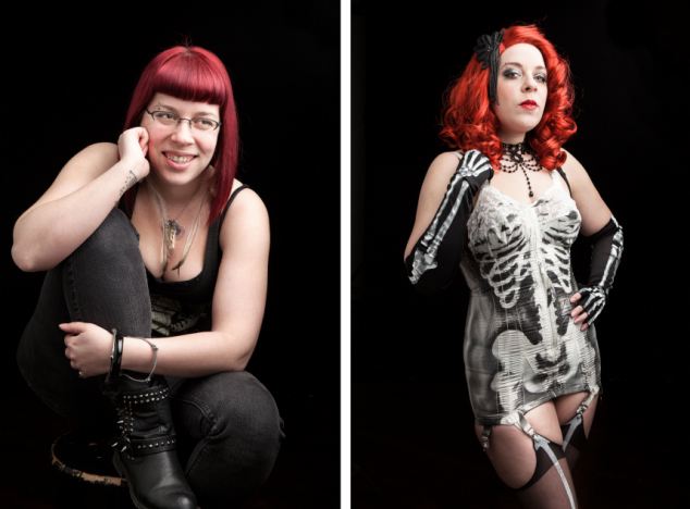 'Burlesque' performers in and out of costume, America - Sep 2014