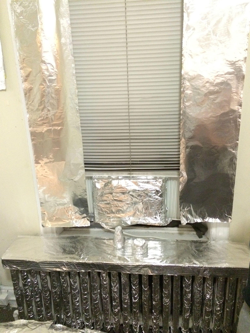 tin foil roommate prank