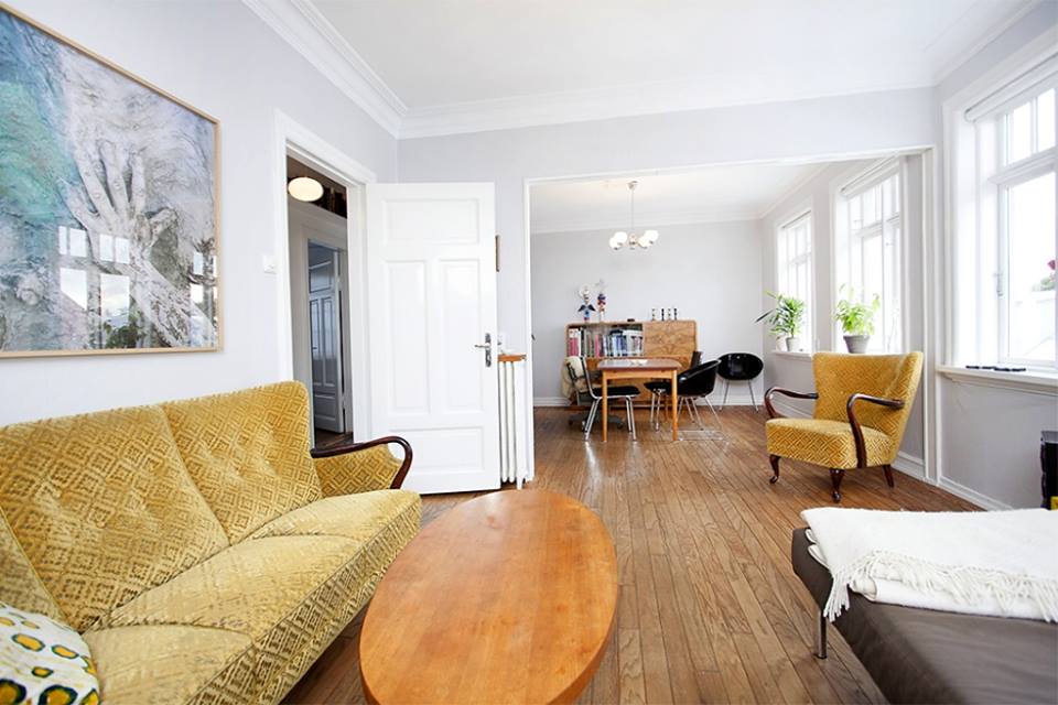 Takið eftir gólffjölunum