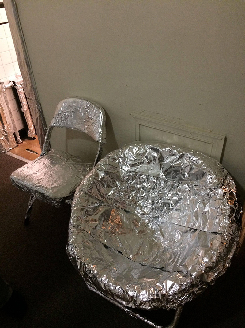 tin foil roommate prank