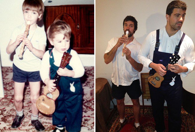 Brothers-Recreate-Childhood-Photos-for-Parents-Wedding-Anniversary-3