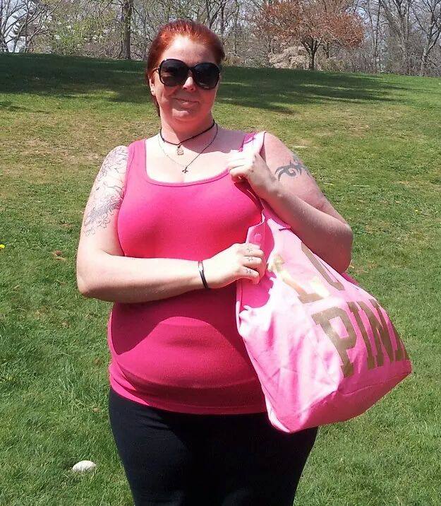 Hér er Hafdís upp á sitt þyngsta 117-118 kg