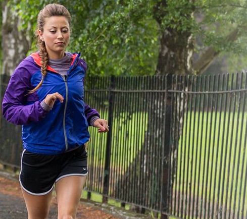 The woman who beat the women's *and* men's record for most consecutive marathons after running 53 of them.