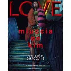 Kim Kardashian front of LOVE magazine Grab by Metro pic desk
