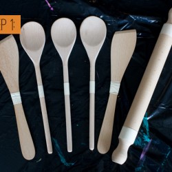 Paint-Dipped-Wooden-Spoons-Spatulas-Rolling-Pin-Home-DIY-Colourful-Kitchen-Step-1