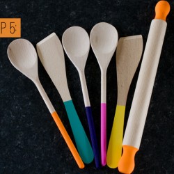 Paint-Dipped-Wooden-Spoons-Spatulas-Rolling-Pin-Home-DIY-Colourful-Kitchen-Step-5