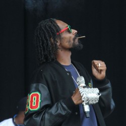 Snoop Dog on stage in Dublin, Ireland.