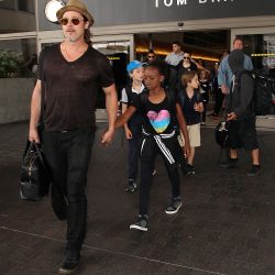 Brad Pitt and Angelina Jolie at LAX Airport, Los Angeles, America – 05 Jul 2015